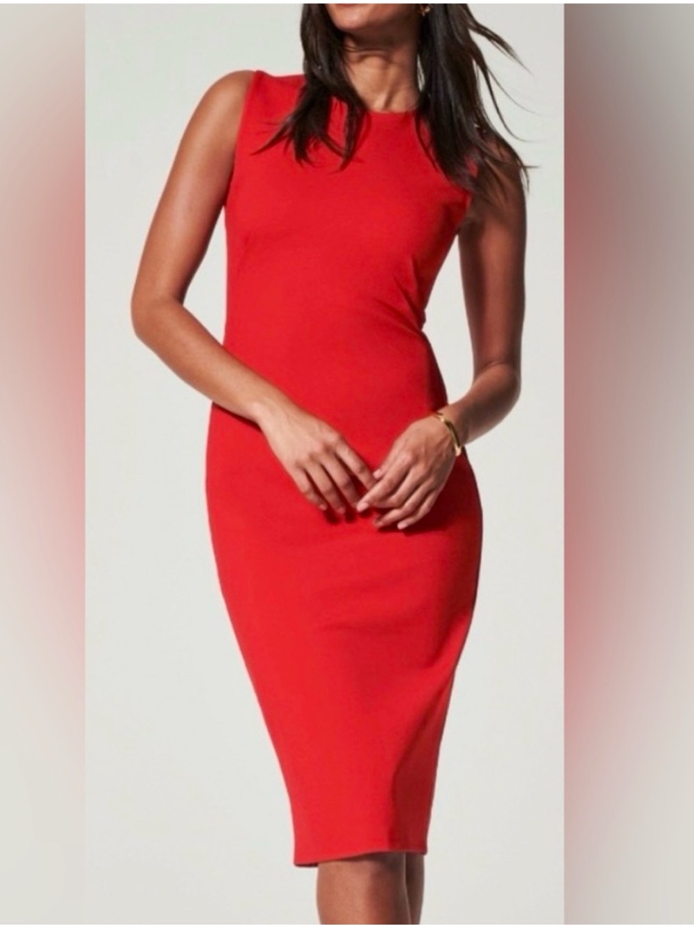 SPANX Perfect Sheath Red Sleeveless Dress ❤️❤️